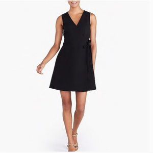 3 for $30! 
J. Crew Black Ponte A Line Wrap Dress Cotton Summer Sundress Knit